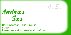 andras sas business card