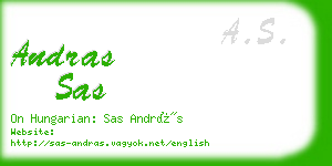 andras sas business card